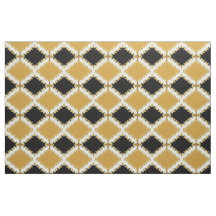 Star-Muschel auf Schwarz/Weiß/Gold