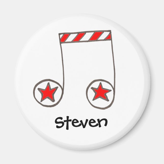 Star Musical Note Magnet (Vorne)