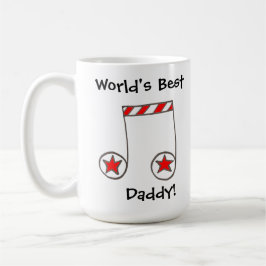 Star Musical Note World's Best Daddy Gift Tasse