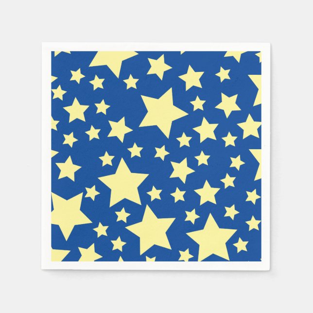 Star Niedlich Kid's Birthday Party Space Serviette (Vorderseite)