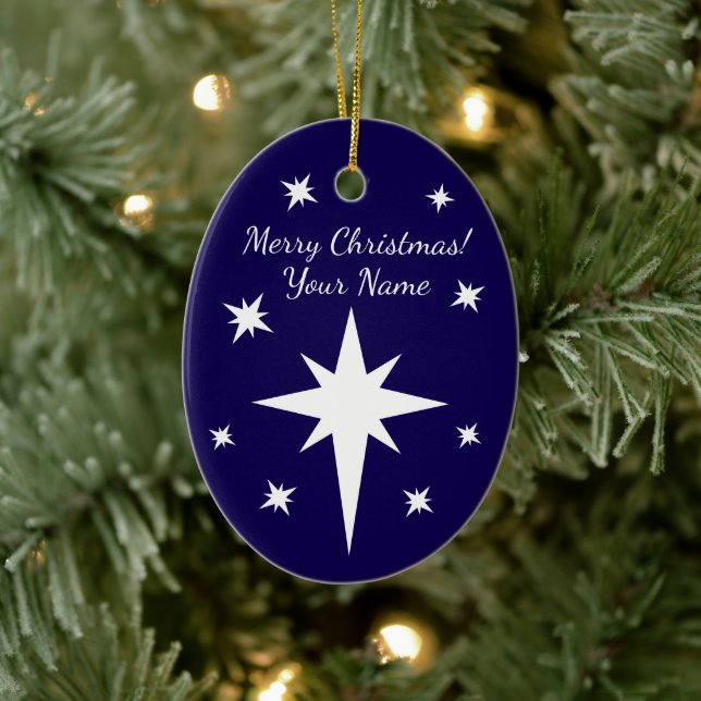 Star of Bethlehem personalized Christmas ornament (Baum)