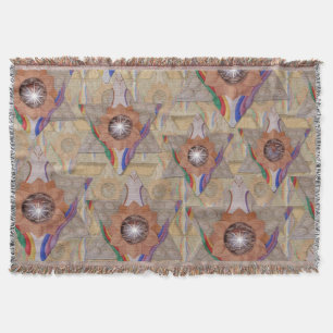 'Star of David' in Leder und Wildleder Decke