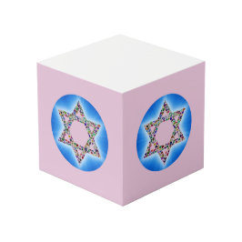 Star of David made with Gemstones Würfel