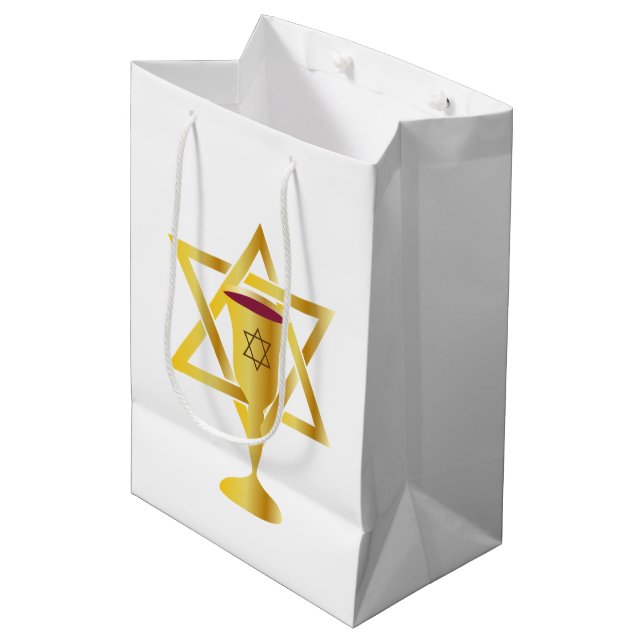 Star Of David  Mittlere Geschenktüte (Vorderseite Schrägansicht)