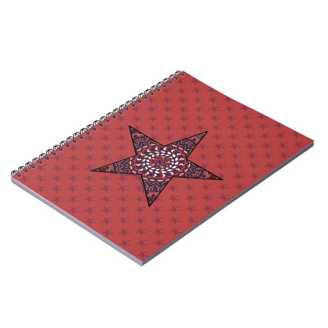 Star of Independence Notebook Notizblock (Linke Seite)