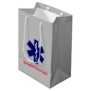Star of Life, EMT Logo Symbol Mittlere Geschenktüte