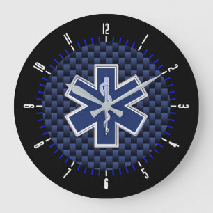 Star of Life Paramedic Services on a Große Wanduhr