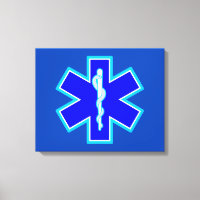 Star of Life Paramedic Symbol EMS Blue