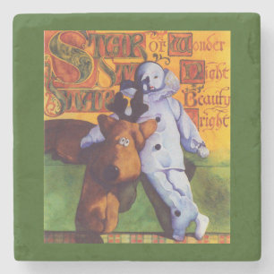 STAR OF WONDER Marble Stone Untersetzer / Green