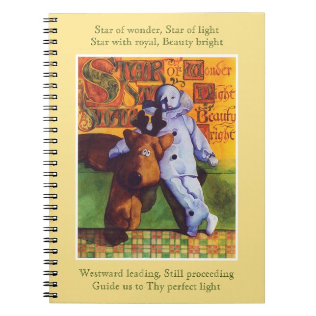 STAR of WONDER Spiral Notebook - Gold Notizblock (Vorderseite)