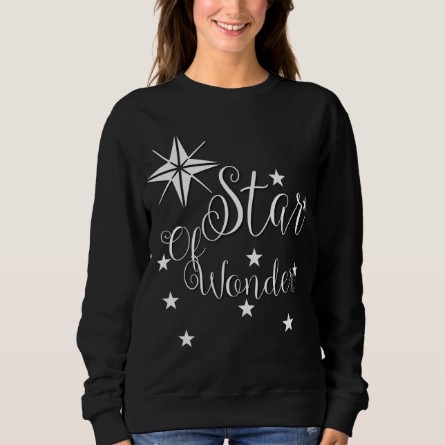Star of Wonder Weihnachts-Sweatshirt Sweatshirt (Vorderseite)