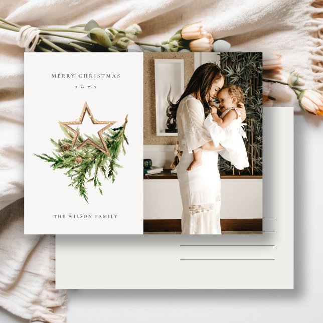 Star Ornament Pine Fauna Foto Frohe Weihnachten (Von Creator hochgeladen)