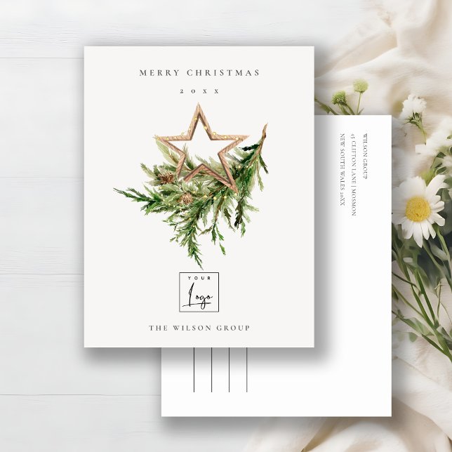 Star Ornament Pine Fauna Logo Frohe Weihnachten (Von Creator hochgeladen)