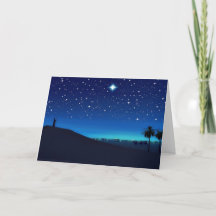 Star Over Bethlehem Weihnachtskarte