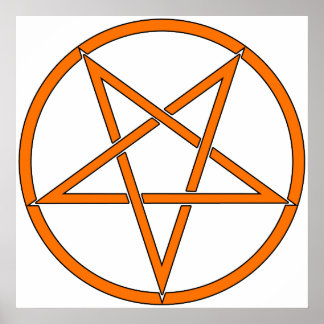 Star Pentagram Five 5 5 Symbol Classic Comic Poster