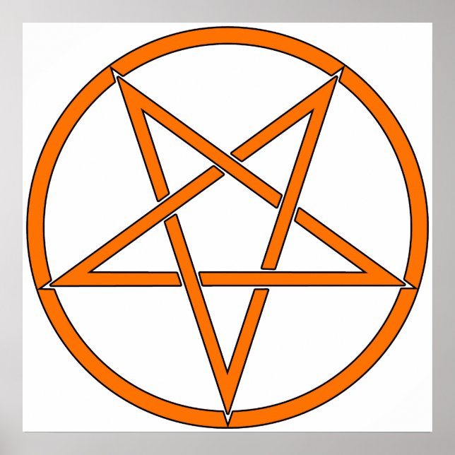 Star Pentagram Five 5 5 Symbol Classic Comic Poster (Vorne)