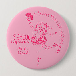 Star Performance Ballerina Rosa Kontur Award Button