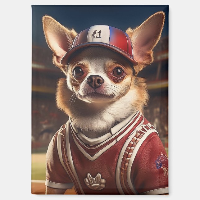 Star-Pitcher für die Chihuahua 9 Magnet (Vorderseite)