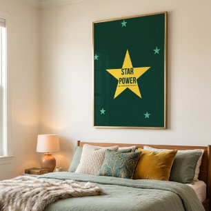 Star Power — 90er Maximalist    Retro-Schlafzimmer Poster