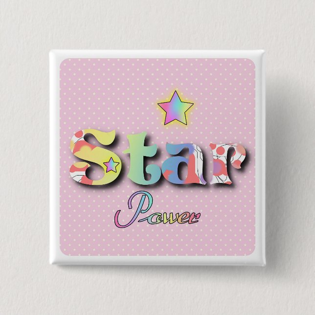 STAR POWER Ansteckbutton Button (Vorderseite)