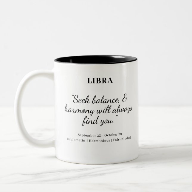 Star Power: Libra Astrologie Tasse (Links)