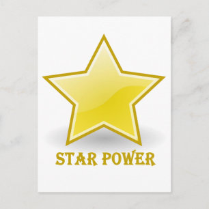 Star Power with a Gold Star Postkarte