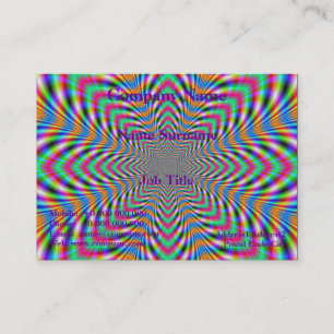 Star Psychedelic Business Card Visitenkarte