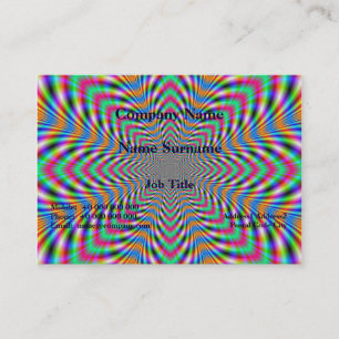 Star Psychedelic Business Card Visitenkarte