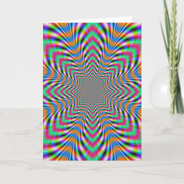 Star Psychedelic Grußkarte Karte (Vorderseite)