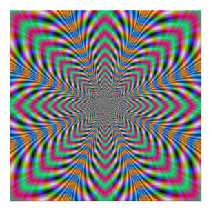 Star Psychedelic Perfect Poster