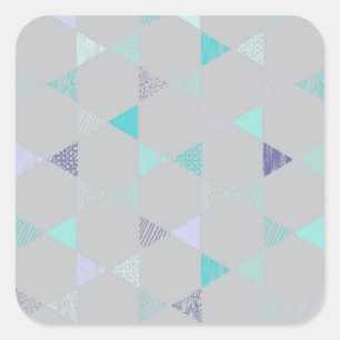 Star Quadratischer Aufkleber