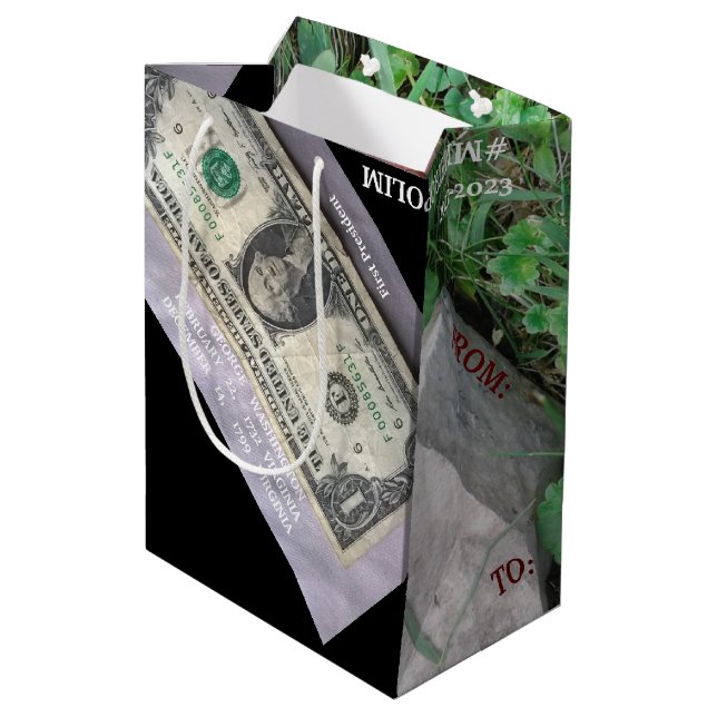 STAR-QUALITÄTSGESCHENKE/KLEINE MITTLERE LG-WEIN-GR MITTLERE GESCHENKTÜTE (Rückseite Schrägansicht)