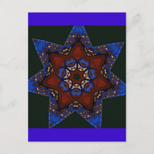 Star Quilt Postkarte