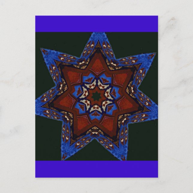 Star Quilt Postkarte (Vorderseite)