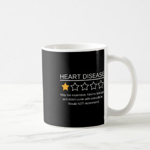 Star Rating Heart Attack Funny Heart Disease Aware Kaffeetasse