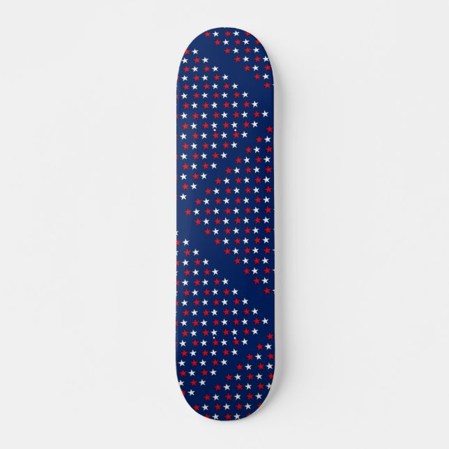 Star Red White/Blue Skateboard (Vorne)