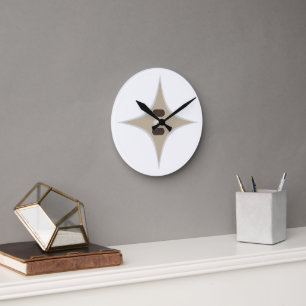 Star Runde Wanduhr