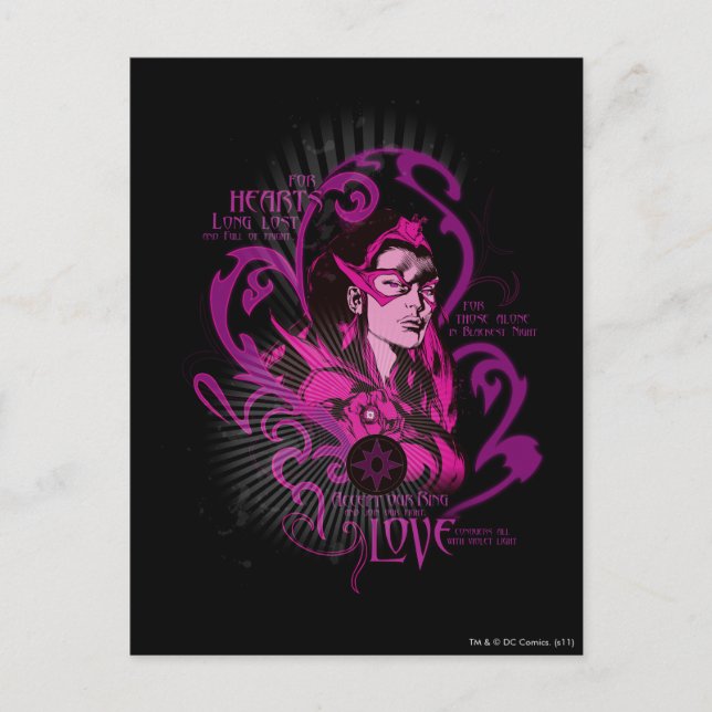 Star Sapphire Grafik 1 Postkarte (Vorderseite)