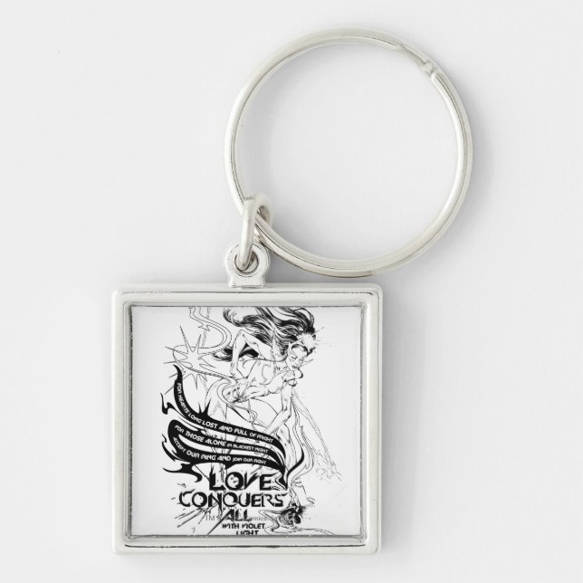 Star Sapphire Grafik 5 Schlüsselanhänger (Vorne)