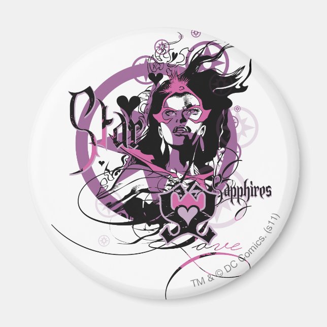 Star Sapphire Graphic 6 Magnet (Vorne)