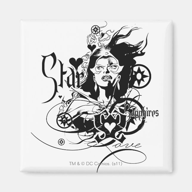 Star Sapphire Graphic 7 Magnet (Vorne)