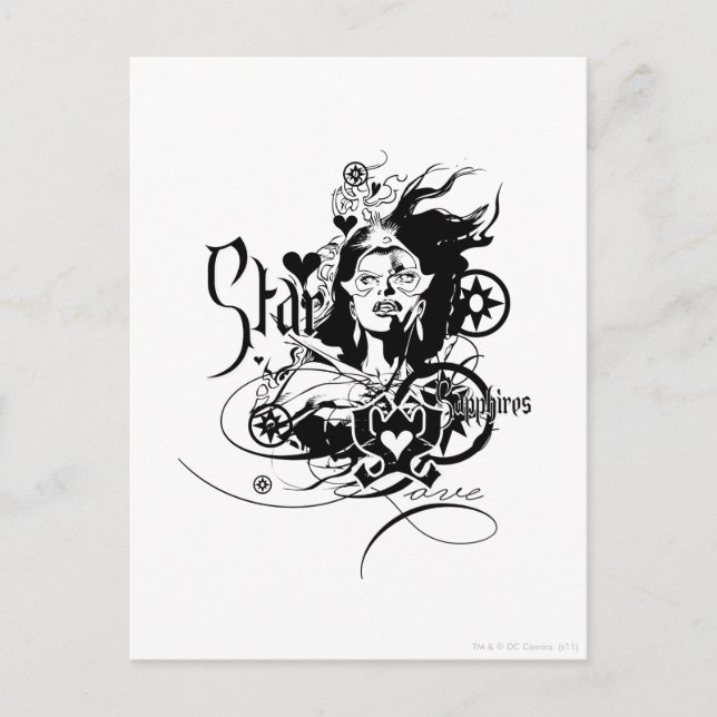 Star Sapphire Graphic 7 Postkarte (Vorderseite)