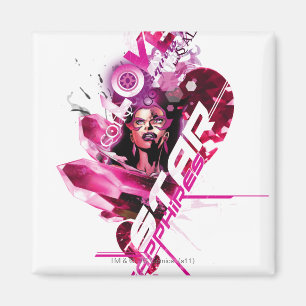 Star Sapphire Graphic 8 Magnet