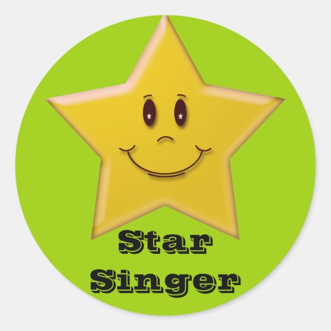 Star Singer Sticker (Vorderseite)