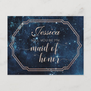 Star Sky Celestial wirst du meine Trauzeugin sein Einladung