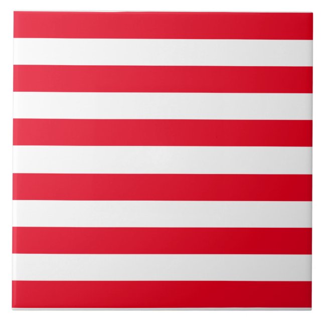 Star Spangle Banner Stripes Fliese (Vorderseite)
