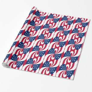 Star Spangle Bowtie Flag Geschenkpapier