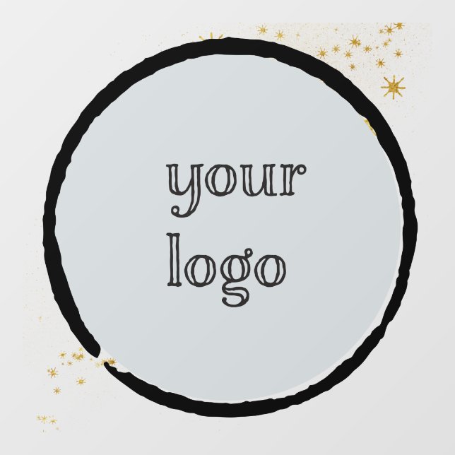 Star Spangle Personalisiertes Logo Fensteraufkleber (Blatt)