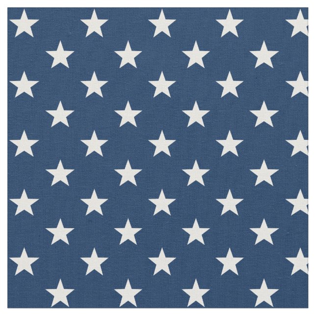 Star Spangled 1/2" Stars Blue USA Stoff (Nahaufnahme)