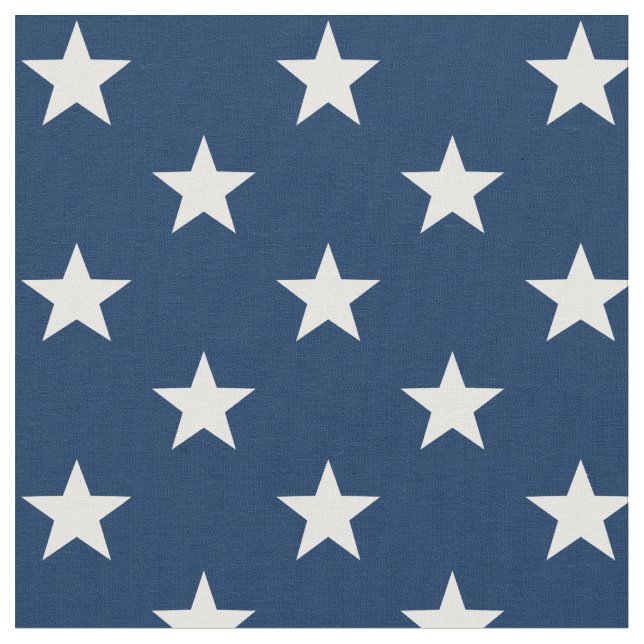 Star Spangled 1" Stars Blue USA Stoff (Nahaufnahme)